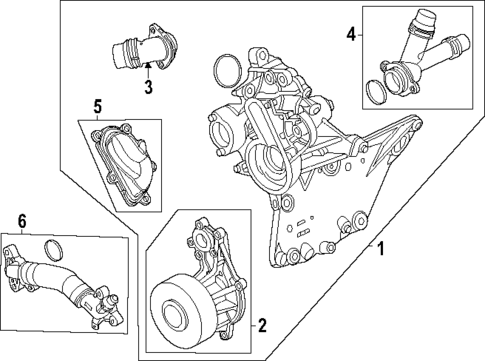 Water Pump for 2024 BMW 540i xDrive #1