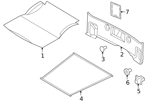 Interior Trim - Trunk for 2005 Chrysler 300 #0