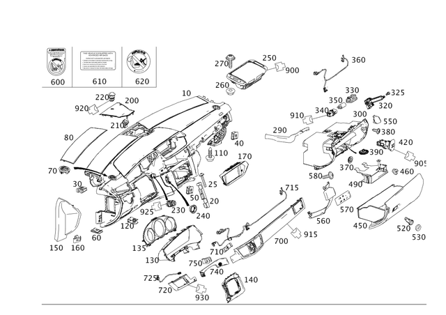 2126803987 - Trim: Instrument Panel for Mercedes-Benz: E250, E350, E400, E550, E63 AMG, E63 AMG S Image image