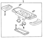 34250SP1A11ZA - Body: Console Assembly for Acura Image