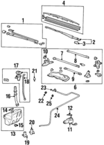 76610SX0A01 - Body: Wiper Arm for Honda: Odyssey Image