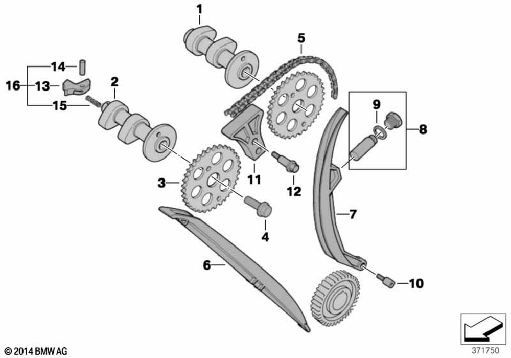 カベーニ Exhaust Camshaft BMW_118I_318I_320I N42 / N46 11317566993