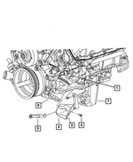 53013710AC - Engine 3.7L Six Cylinder [EKG]: Engine Oil Splash Guard, Secondary for Mopar Image