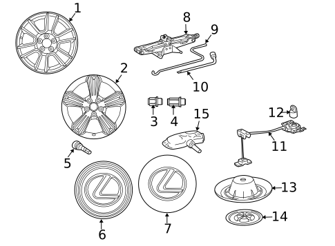 Wheels for 2017 Lexus ES350 #1