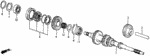 23211PE6952 - : Main-Shaft for Honda Image