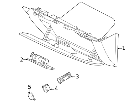 Glove Box for 2019 Ford E-350 Super Duty #0