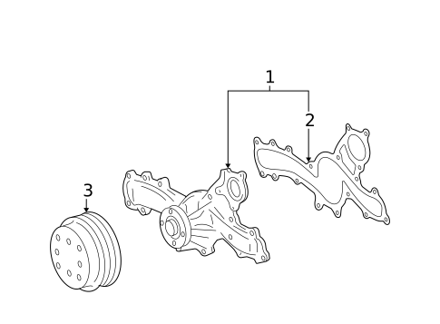 Water Pump for 2013 Lexus IS250 #0