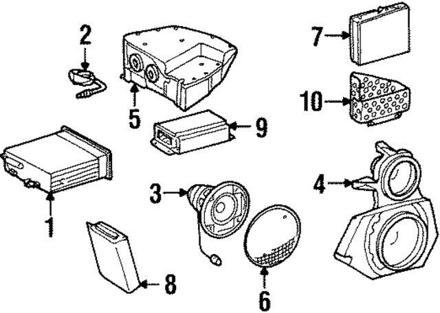 28208686 - Body: Radio for Mercedes-Benz Image