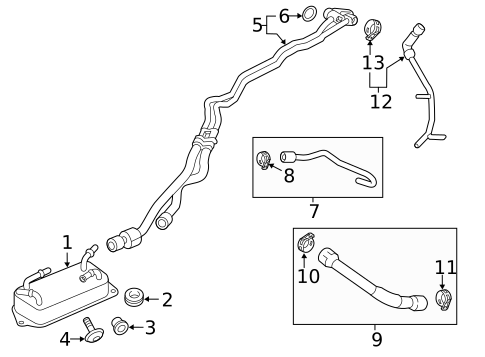 Trans Oil Cooler for 2019 Porsche Panamera #0