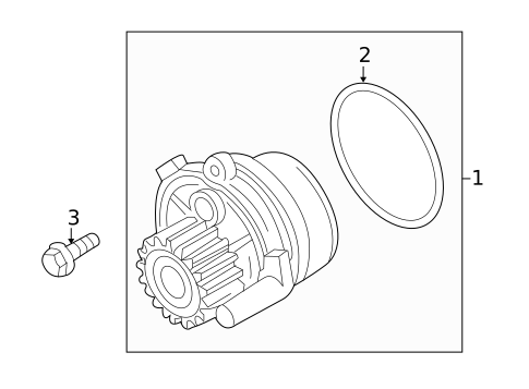 Water Pump for 2012 Volkswagen Golf R #1