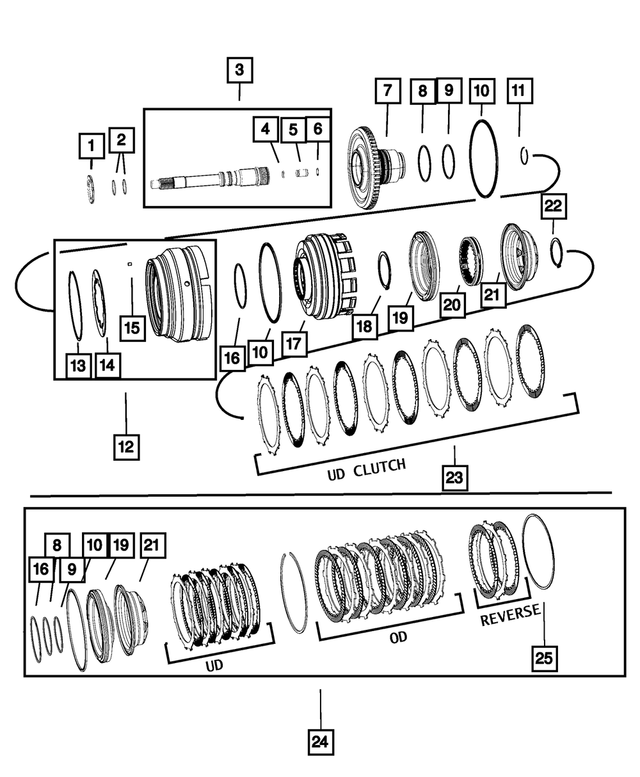 5013090AH - : Automatic Transmission Clutch Kit for Mopar Image