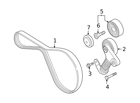 Belts & Pulleys for 2016 Audi S7 #0