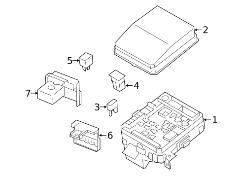 Fuse & Relay for 2025 Mitsubishi Outlander Sport #0
