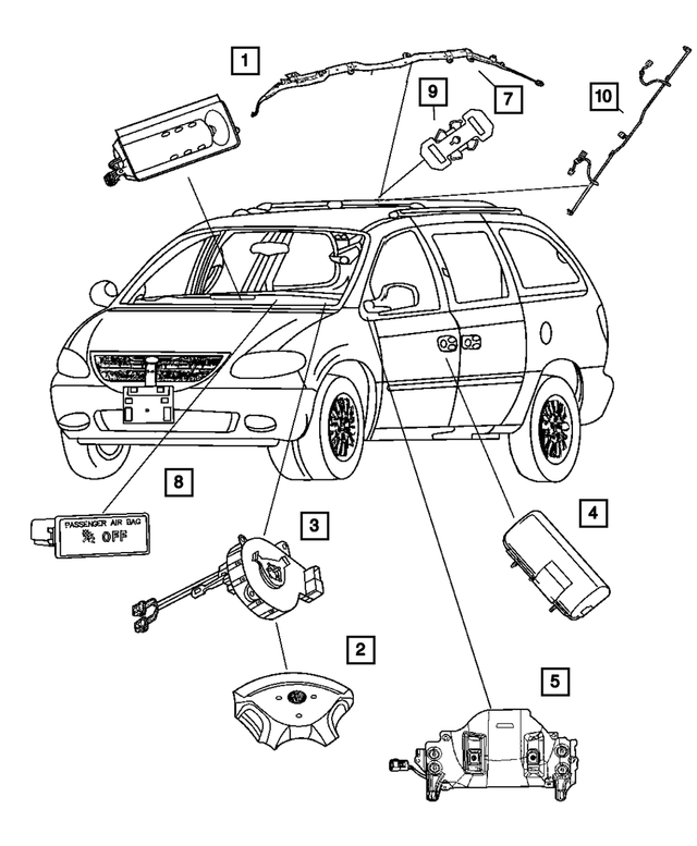YS921DVAI - : Air Bag Module for Mopar Image