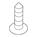 1249305167E - Body: Lower Deflector Screw for Hyundai Image