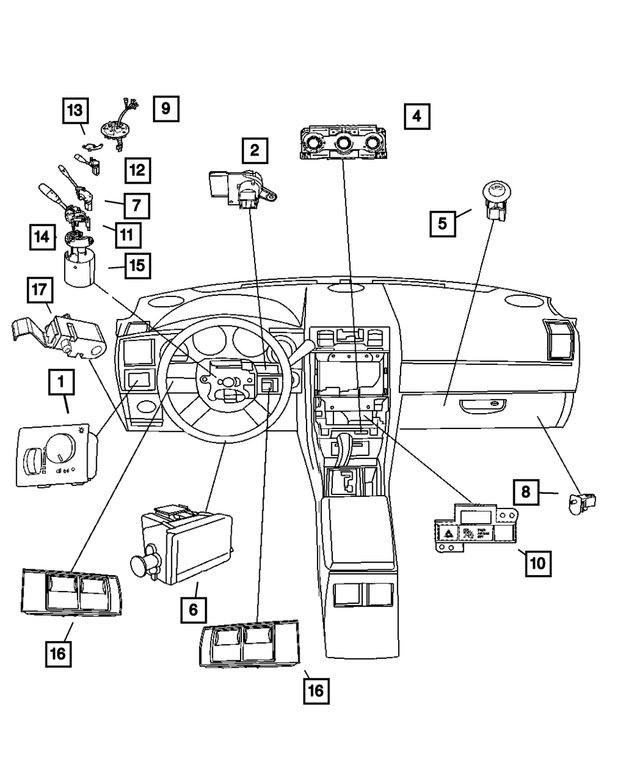 5135976AA - Electrical: Steering Column Spacer for Mopar Image image