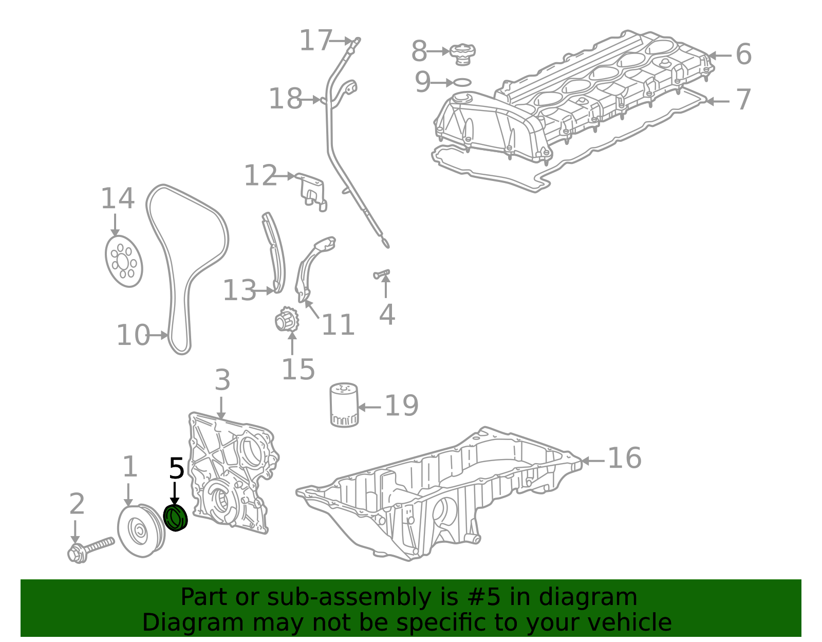 2004-2012 GM Crankshaft Rear Oil Seal Kit 89018205 GM | GMPartsDirect.com
