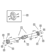 5135420AA - Propeller Shafts and U-Joints: Drive Shaft for Mopar Image