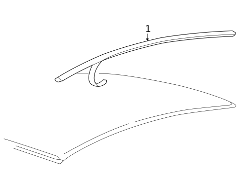 Exterior Trim - Roof for 2007 Mercury Mariner #0