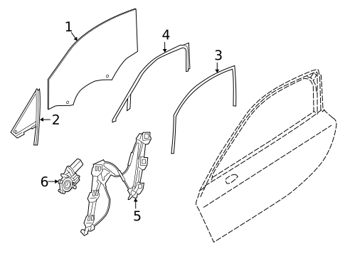 Glass - Door for 2019 BMW i8 #1