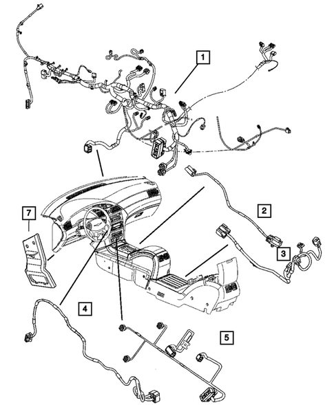 Wiring-Instrument Panel for 2005 Chrysler Pacifica #0