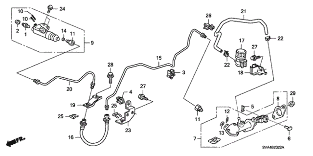 Clutch Master Cylinder (2.0L) (KA) (KC) for 2006 Honda Civic #0