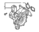 6L121111P - Cooling System: Thermostat Unit for Audi: A3, A3 Quattro, A4, A4 allroad, A4 Quattro, A5 Quattro, A5 Sportback, A6, A6 Quattro, A7 Sportback, Q3, Q5, Q5 PHEV, Q5 Sportback, Q7, S3, TT Quattro, TTS Quattro Image
