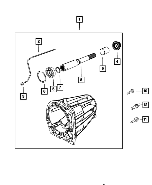Case, Extension, Oil Pan, and Indicator (Dipstick) for 2012 Ram 1500 #1