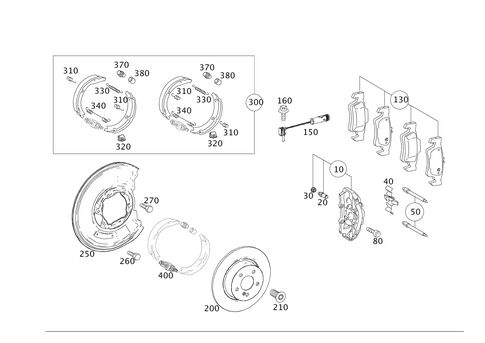 Rear Wheel Brake for 2015 Mercedes-Benz SLS AMG #0