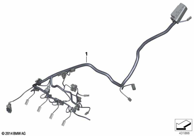 12517690227 - : Engine Wiring Harness for BMW-Motorrad Image