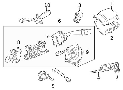 Shroud, Switches & Levers for 1997 Toyota 4Runner #0