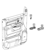 68639108AA - Electrical: Power Window Switch, Driver Side for Mopar Image