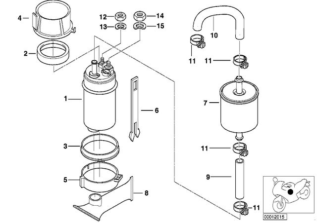 16141341231 - Fuel Supply: Fuel Pump -  for BMW-Motorrad Image
