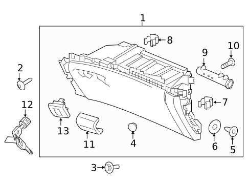 Glove Box for 2024 Honda Passport #0