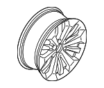 RL3Z1007F - : Wheel, Alloy for Ford: F-150 Image