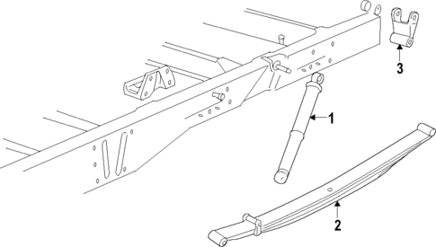 Rear Suspension for 1997 Chevrolet Express 3500 #1
