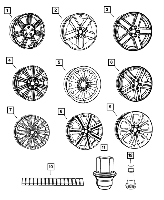 5154061AA - Wheels: Wheel Weight for Mopar Image