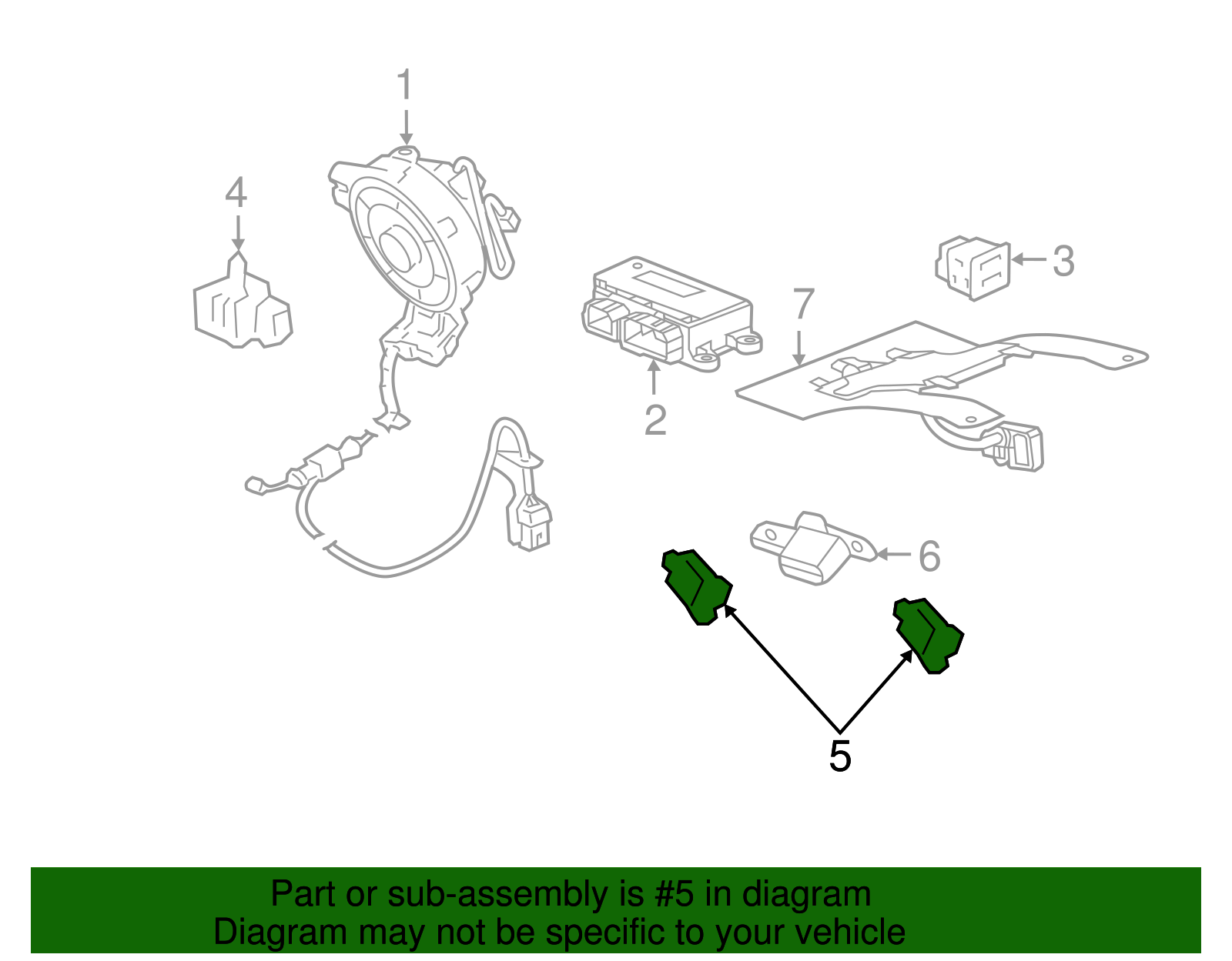 1pc 13578678 1pc 13578678 1pc Impact Sensor for Chevrolet