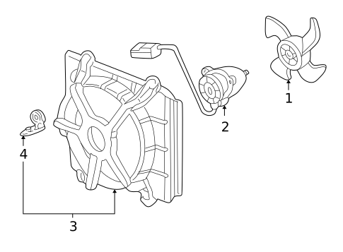 Cooling Fan for 2002 Honda Accord #1