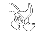 19020PAAA01 - Cooling System: Engine Cooling Fan Blade for Honda: Accord, Prelude Image