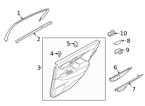 Doors for 2022 INFINITI Q50 #1
