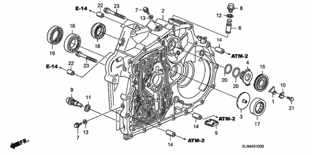 AT Torque Converter Case for 2008 Honda Fit #0