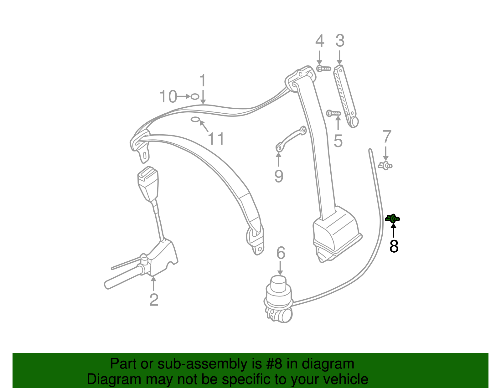 Cable Holder - BMW (72-11-8-107-069)