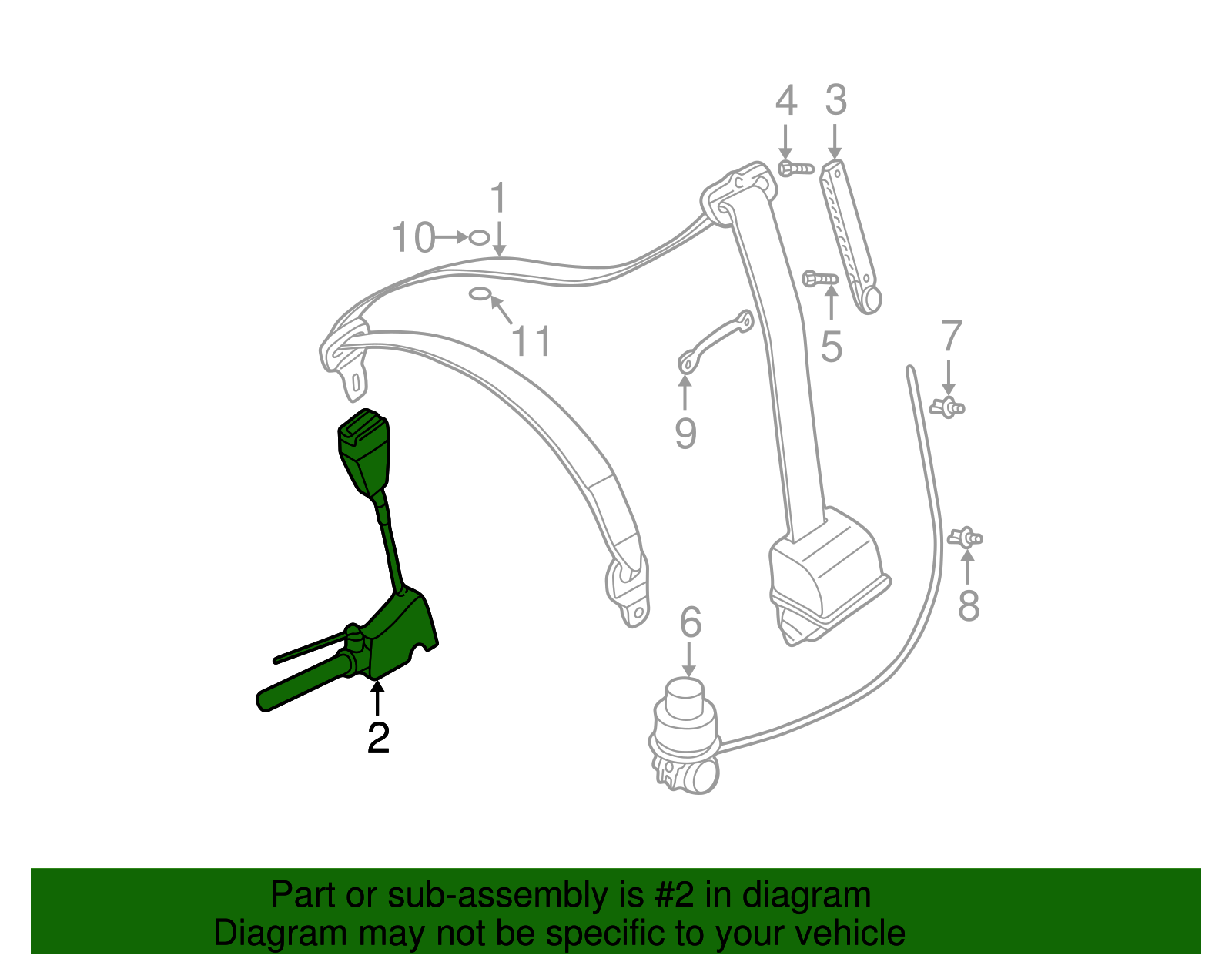Buckle End - BMW (72118221010)