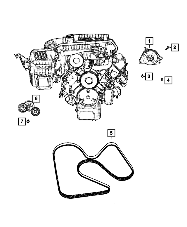 R6029700AD - Electrical: Engine Generator, Remanufactured for Mopar Image