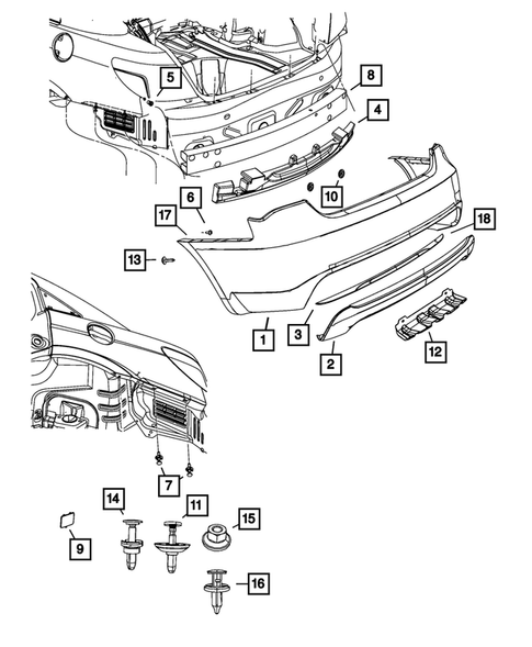 Rear Bumper and Fascia for 2014 Chrysler 200 #0