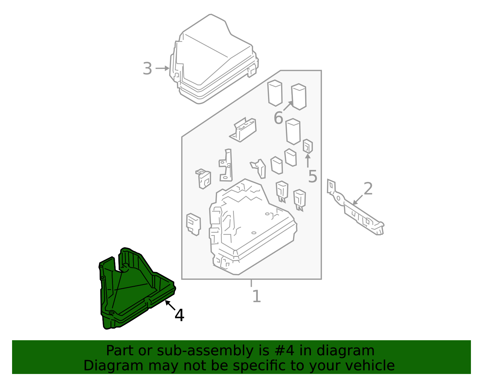 38257-SNA-A01 - Cover (Lower) - 2006 Honda Civic | Genuine Honda Parts