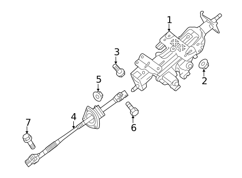 Steering Column Assembly for 2017 Kia K900 #0