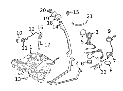 Fuel Storage for 2003 Volvo XC90 #0