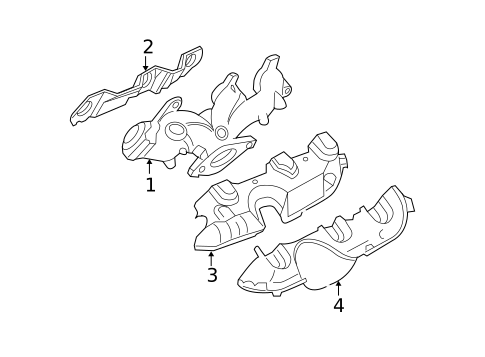 Exhaust Manifold for 2006 Chevrolet Equinox #0